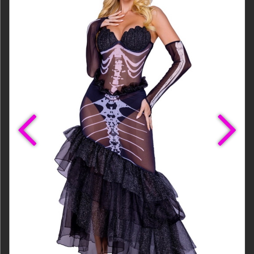 Black Skeleton Costume Dress